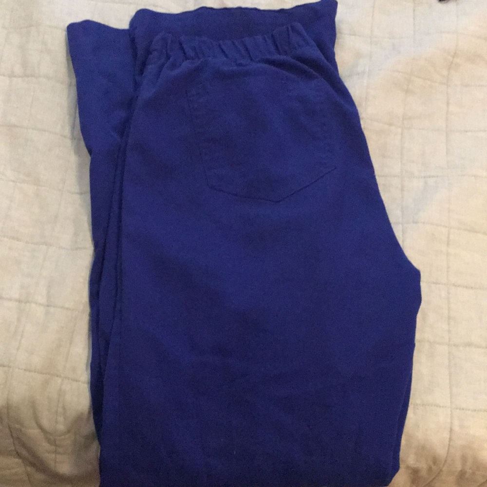 Cobalt blue GREYS ANATOMY scrub pants